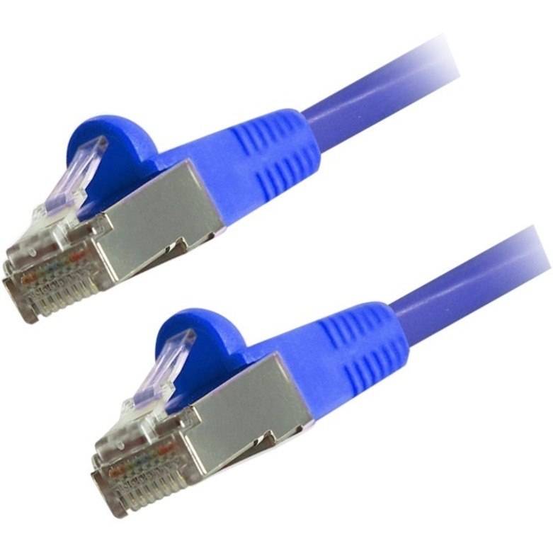 Comprehensive Cat6 Snagless Shielded Ethernet Cables, Blue, 7ft