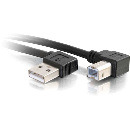C2G 2m USB 2.0 Right Angle A/B Cable - Black (6.5ft)
