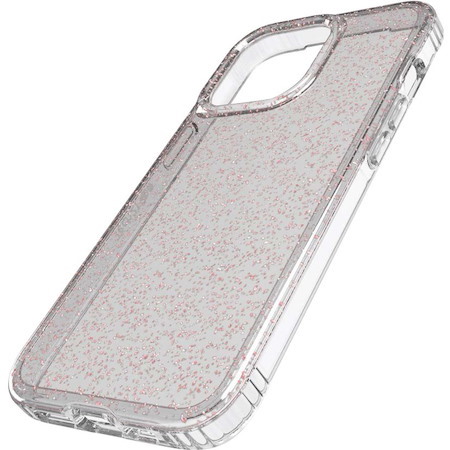 Tech21 Evo Sparkle Case for Apple iPhone 13 Pro Smartphone - Holographic Shimmer Effect - Rose Gold