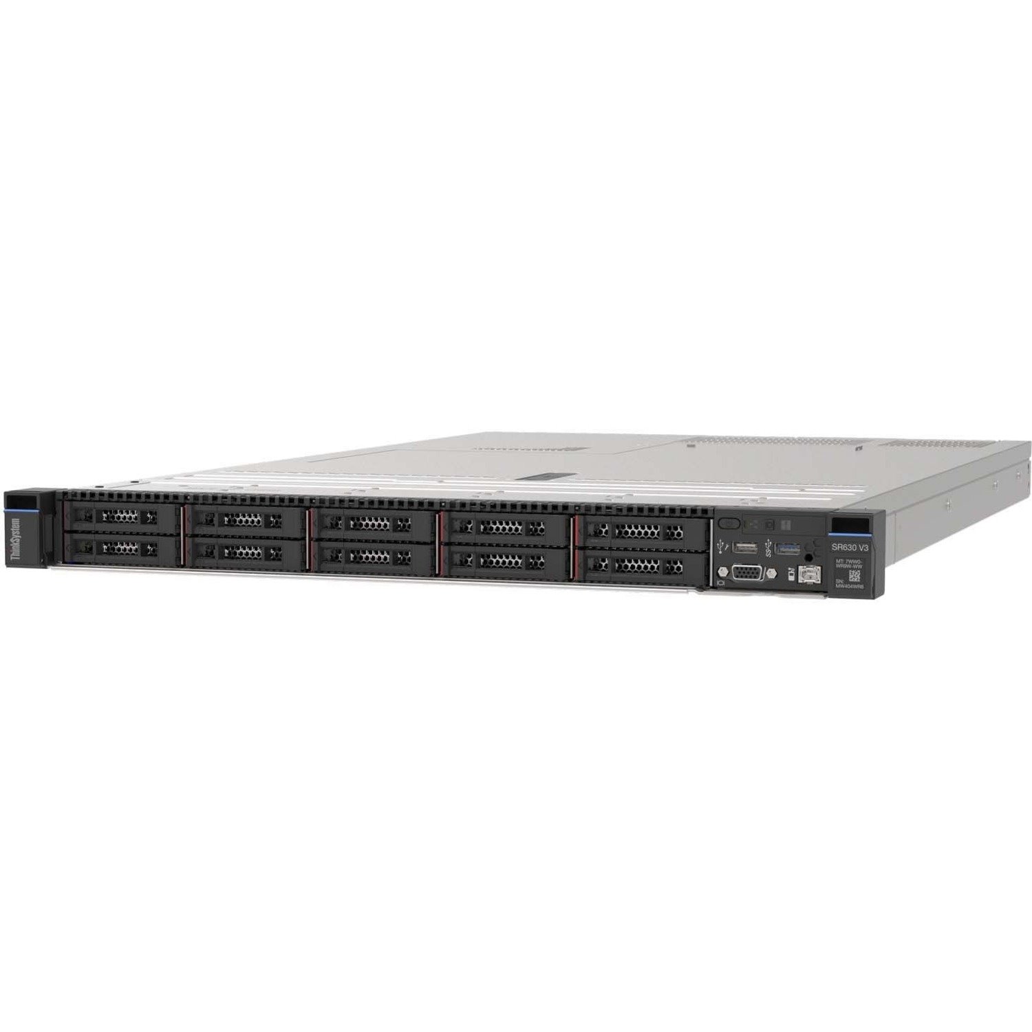 Lenovo ThinkSystem SR630 V3 7D73A01RAU 1U Rack Server - 1 x Intel Xeon Silver 4410Y 2 GHz - 16 GB RAM - 12Gb/s SAS Controller