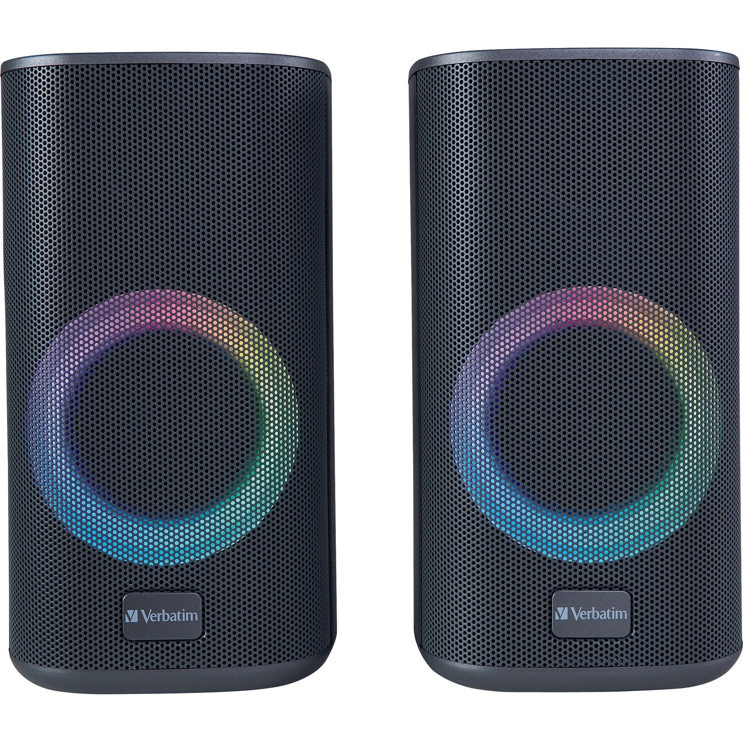Stereo RGB Desktop Gaming Speakers - Graphite