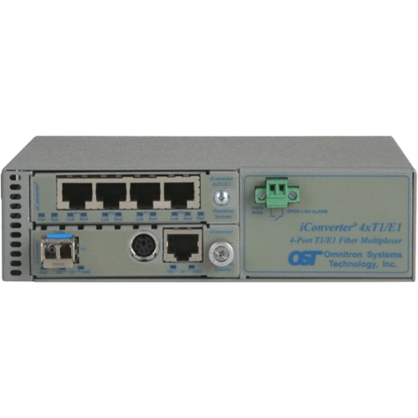 Omnitron Systems iConverter 4xT1/E1 MUX/M Managed T1/E1 Multiplexer