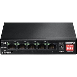 Edimax 5-Port Fast Ethernet Switch with 4 PoE+ Ports & DIP Switch