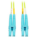 Eaton Tripp Lite Series 100G Duplex Multimode 50/125 OM5 LSZH Fiber Optic Cable (LC/LC), Lime Green, 25 m