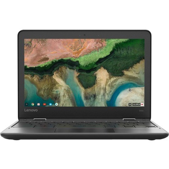 Lenovo 300e Chromebook 2nd Gen 81MB007YUS 11.6" Touchscreen Chromebook - HD - 1366 x 768 - Intel Celeron N4020 Dual-core (2 Core) 1.10 GHz - 4 GB Total RAM - 4 GB On-board Memory - 32 GB Flash Memory - Black