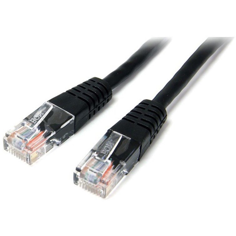 StarTech.com 15m Cat5e Patch Cable with Molded RJ45 Connectors - Black - Cat5e Ethernet Patch Cable - 15 m UTP Cat 5e Patch Cord