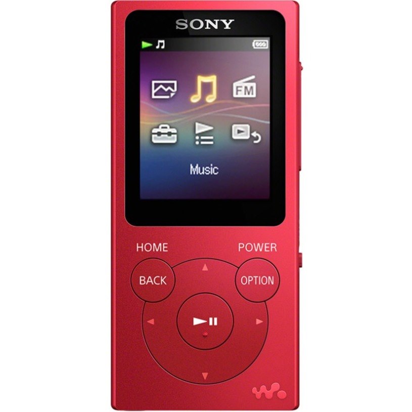 Sony Walkman NW-E394 8 GB Flash MP3 Player - Red