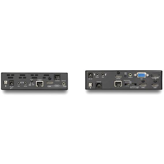 StarTech.com Multi-Input HDBaseT Extender Kit with Built-In Switch and Video Scaler - DisplayPort HDMI and VGA Over CAT6 or CAT5e