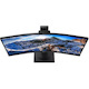 Philips 346P1CRH 34" Class Webcam WQHD Curved Screen LCD Monitor - 21:9 - Textured Black