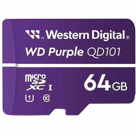 WD Purple WDD064G1P1C 64 GB Class 10/UHS-I (U1) microSDXC