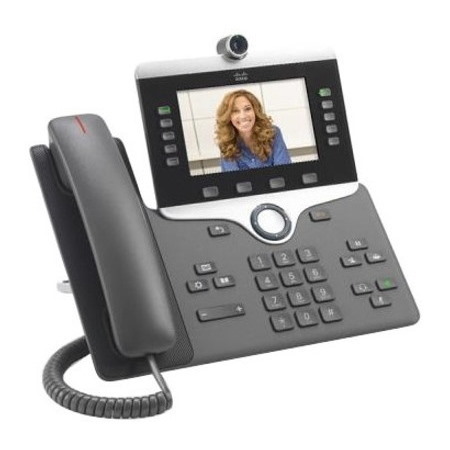 Cisco 8845 IP Phone - Corded/Cordless - Corded - Bluetooth - Wall Mountable - Charcoal