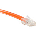 ENET Cat6 Orange 3 Foot Non-Booted (No Boot) (UTP) High-Quality Network Patch Cable RJ45 to RJ45 - 3Ft