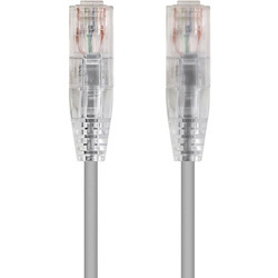 Monoprice SlimRun Cat6 28AWG UTP Ethernet Network Cable, 5ft Gray