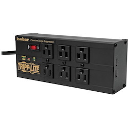Tripp Lite by Eaton Isobar 6-Outlet Surge Protector 10 ft. (3.05 m) Cord Right-Angle Plug 3840 Joules 2 USB Ports Metal Housing