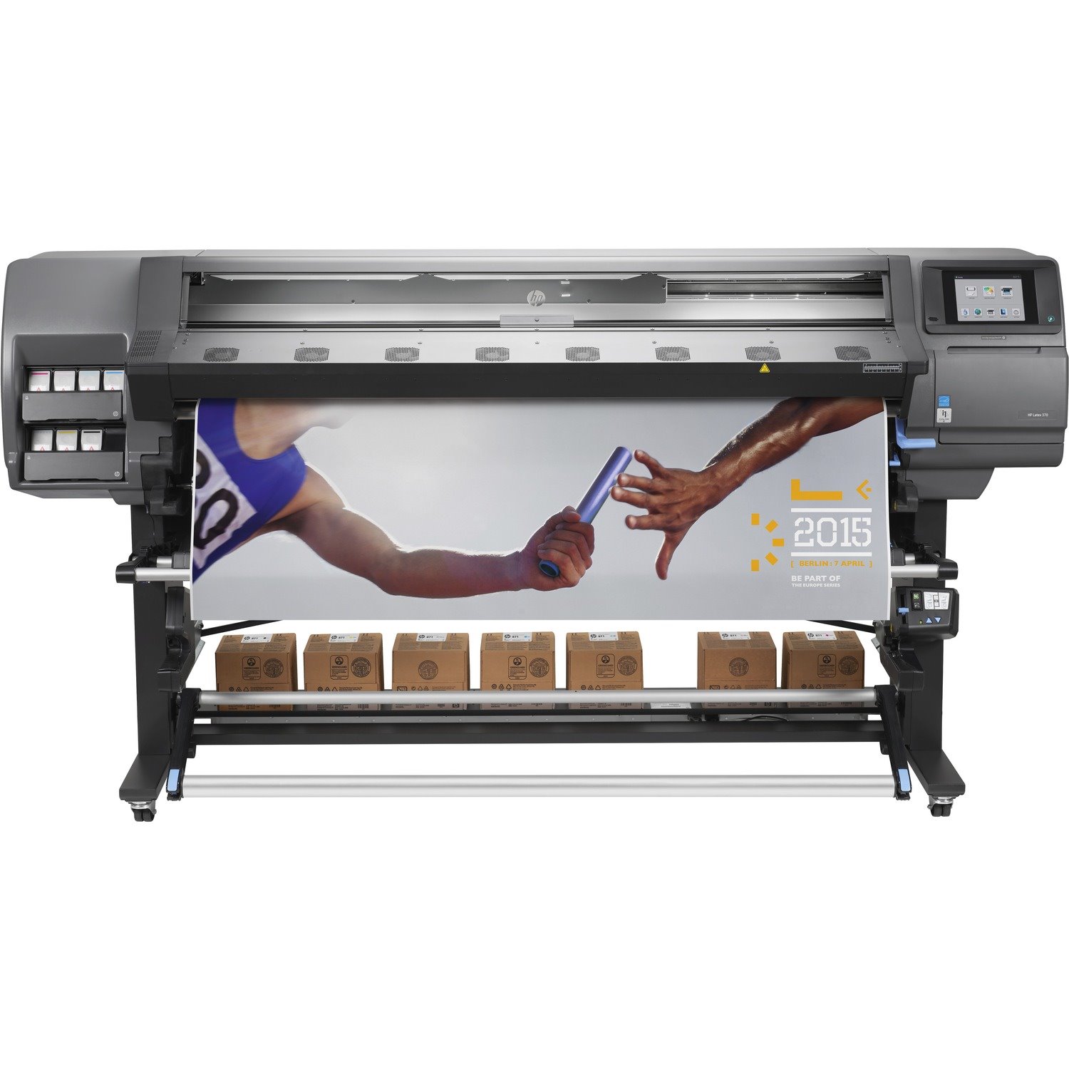 HP Latex 300 Latex 370 Inkjet Large Format Printer - 1625.60 mm (64") Print Width - Colour