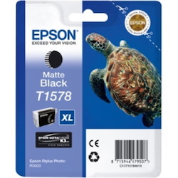 Epson UltraChrome K3 T1578 Original Inkjet Ink Cartridge - Matte Black - 1 Pack