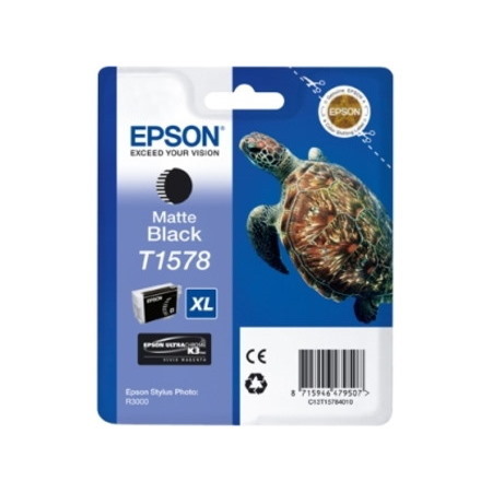 Epson UltraChrome K3 T1578 Original Inkjet Ink Cartridge - Matte Black - 1 Pack