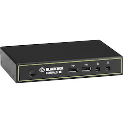 Emerald&reg; KVM-over-IP Receiver - Dual-Monitor, DVI-D, USB 2.0, Audio, RJ45