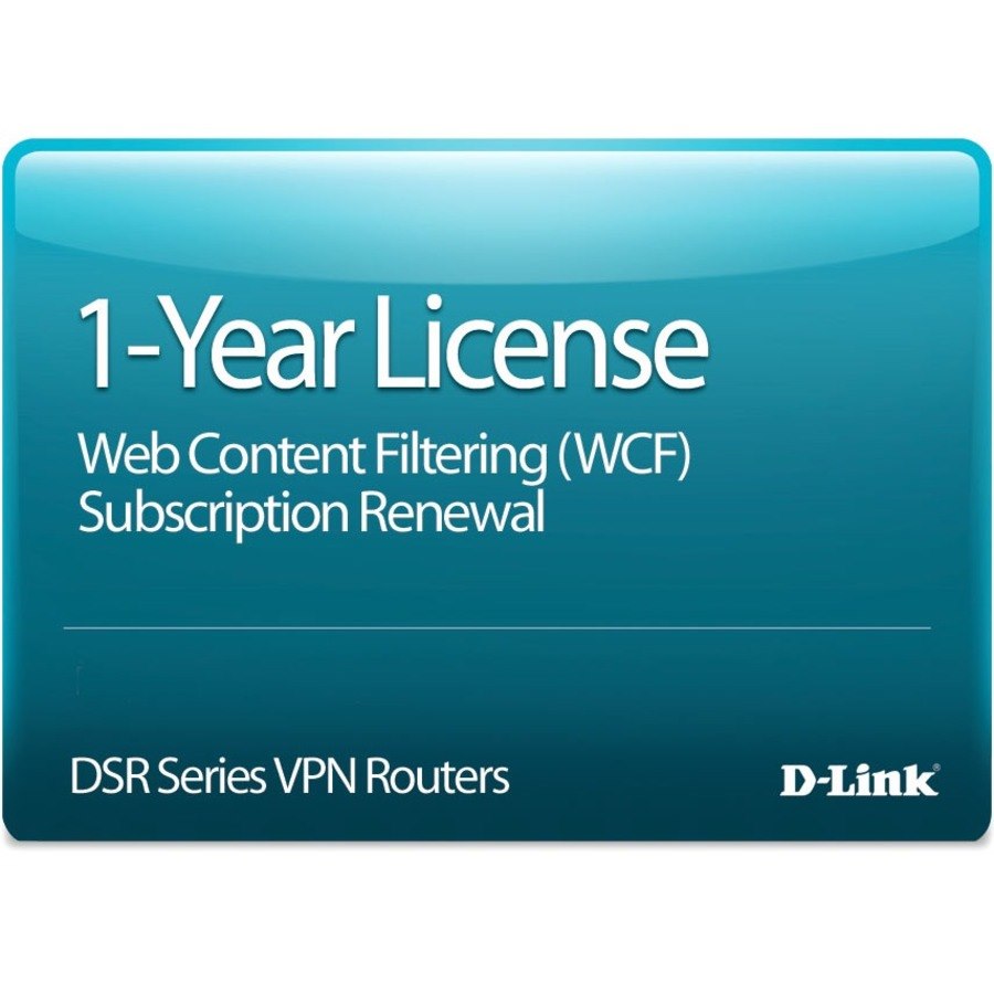 D-Link DSR-500N Dynamic Web Content Filtering License, 12-months