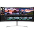 LG Ultrawide 38WN95C-W 38" UW-QHD+ Curved Screen Gaming LCD Monitor - 21:9 - White