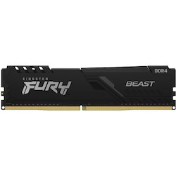 Kingston FURY Beast RAM Module - 16 GB (1 x 16GB) - DDR4-3600/PC4-28800 DDR4 SDRAM - 3600 MHz Single-rank Memory - CL18 - 1.35 V