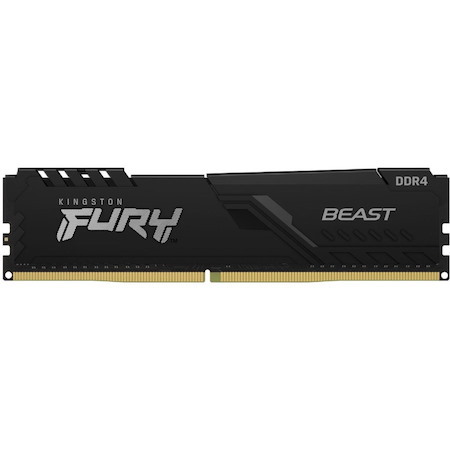 Kingston FURY Beast RAM Module - 16 GB (1 x 16GB) - DDR4-3600/PC4-28800 DDR4 SDRAM - 3600 MHz Single-rank Memory - CL18 - 1.35 V