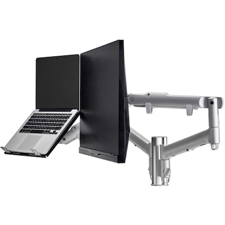 Atdec Modular Desk Mount for Monitor, Notebook - Silver