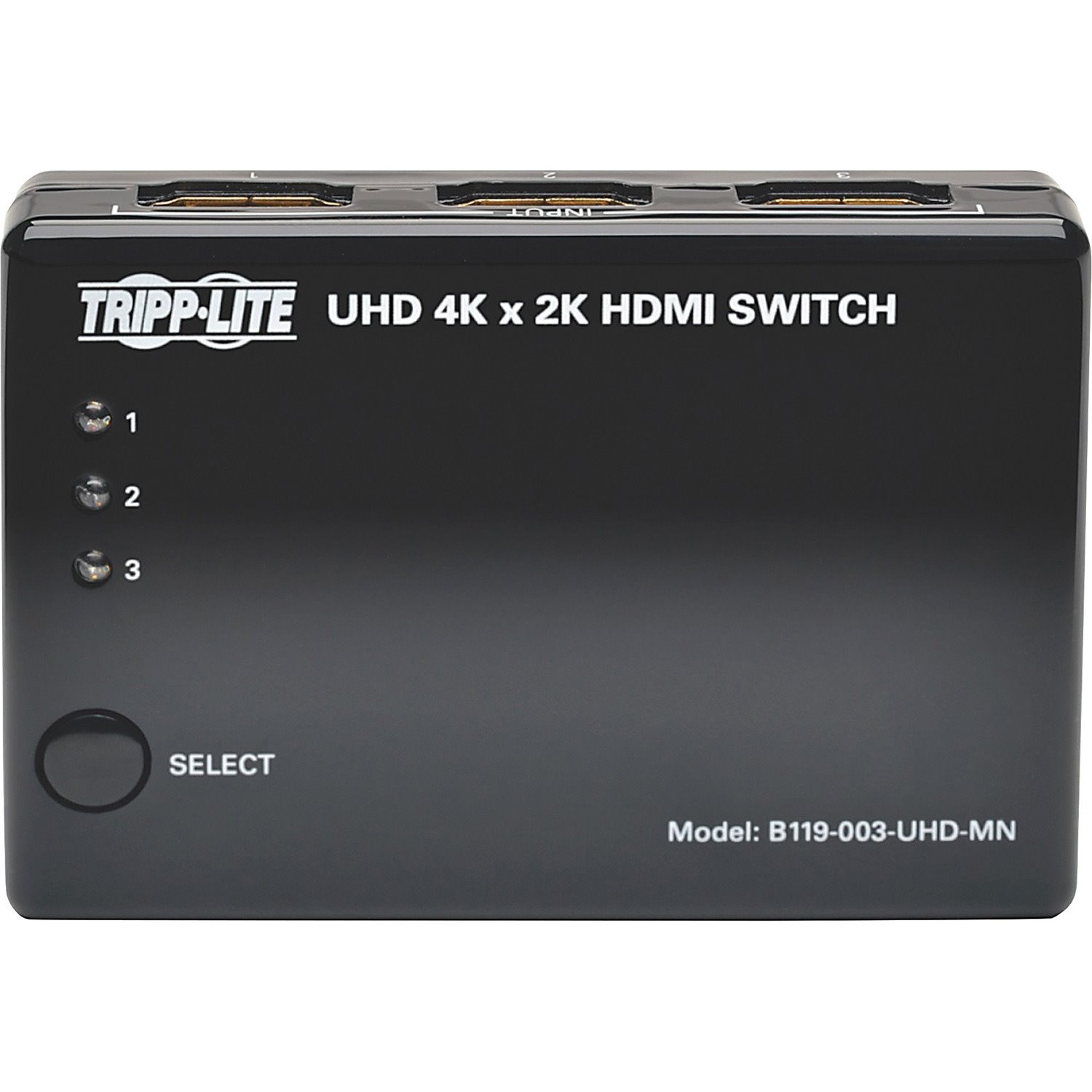 Tripp Lite by Eaton 3-Port HDMI Mini Switch with Remote Control - 4K (HDMI F/3xF), 3D, HDCP 1.4, EDID