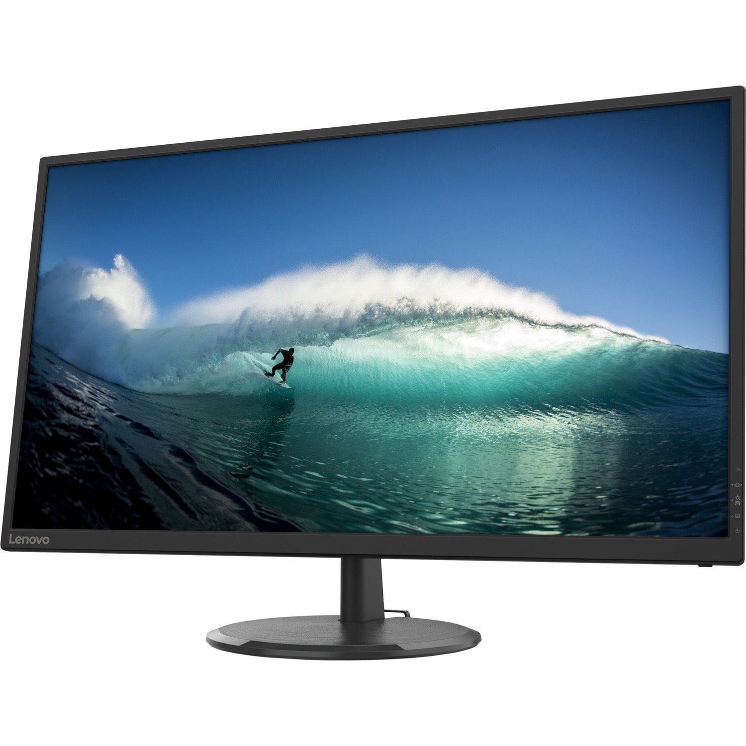 Lenovo C32q-20 32" Class WQHD LCD Monitor - 16:9 - Raven Black