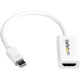 StarTech.com Mini DisplayPort to HDMI Adapter, Active Mini DP to HDMI Video Converter for Monitor/Display, 4K 30Hz, mDP to HDMI Adapter, White