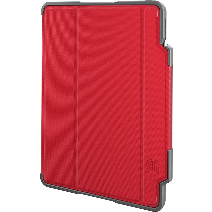 STM Goods Dux Plus Carrying Case for 27.7 cm (10.9") Apple iPad Air (4th Generation), iPad Air (5th Generation) Tablet - Transparent, Red