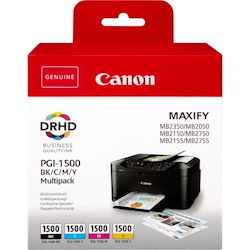 Canon 1500 Original Inkjet Ink Cartridge - Multi-pack - CMYK - 4 / Pack
