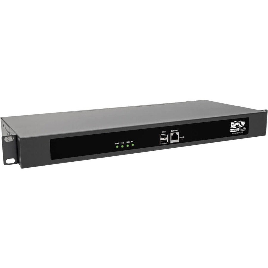 Eaton Tripp Lite Series 16-Port Console Server, USB Ports (2) - Dual GbE NIC, 4 Gb Flash, Desktop/1U Rack, TAA