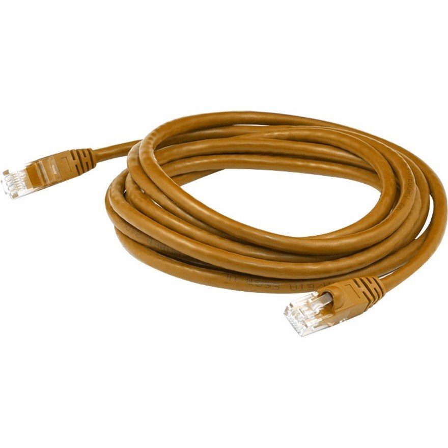 AddOn 1ft RJ-45 (Male) to RJ-45 (Male) Brown Cat6A UTP PVC Copper Patch Cable