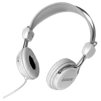 LASER Headphones Stereo Kid Friendly - White
