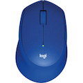 Logitech SILENT PLUS M331 Mouse - Radio Frequency - USB - Optical - 3 Button(s) - 1 Programmable Button(s) - Blue