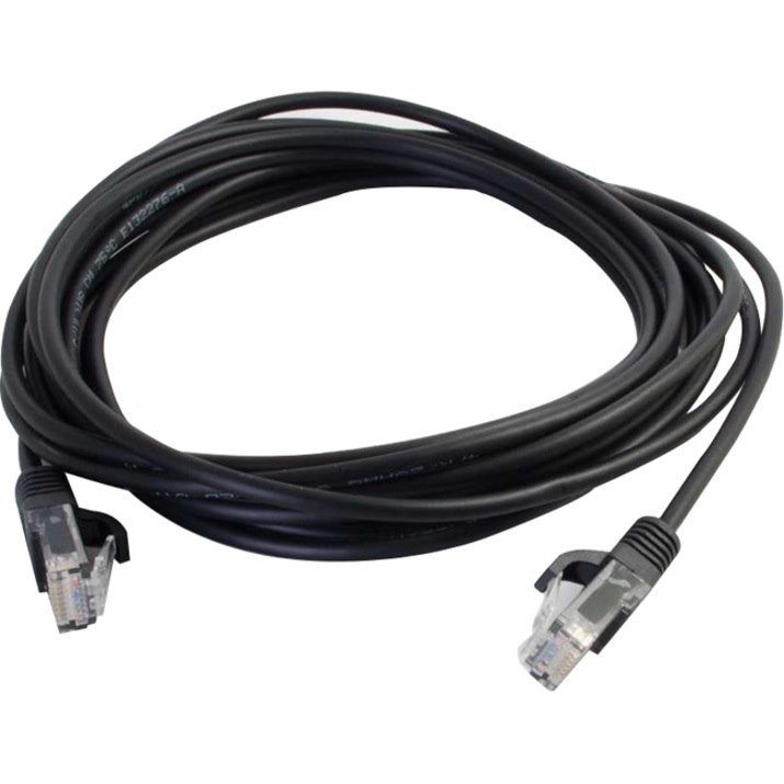 C2G 3ft Cat5e Snagless Unshielded (UTP) Slim Network Patch Cable - Black