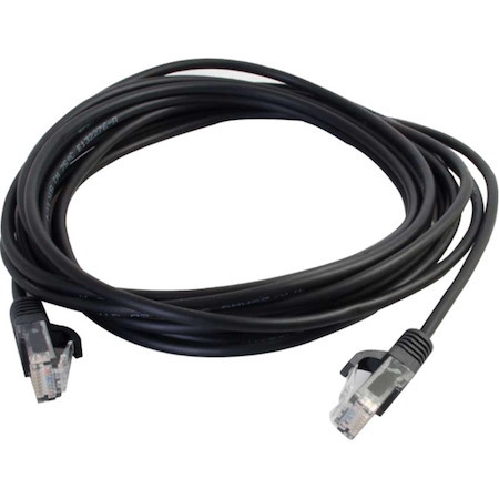C2G 11ft Cat5e Snagless Unshielded (UTP) Slim Network Patch Cable - Black