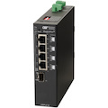 Omnitron Systems RuggedNet Unmanaged Industrial Gigabit High Power 60W PoE, SFP, RJ-45, Ethernet Fiber Switch