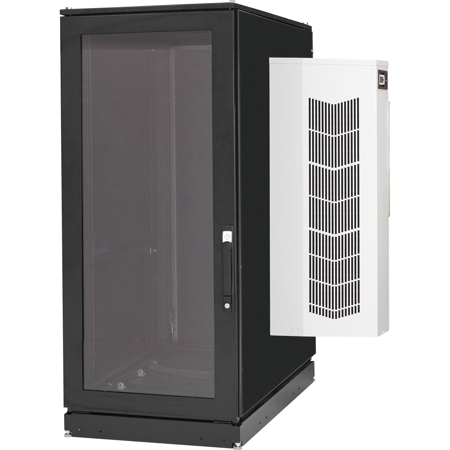 Black Box ClimateCab AC Cabinet - 24U, 8000 BTU, M6 Square Holes, 120V