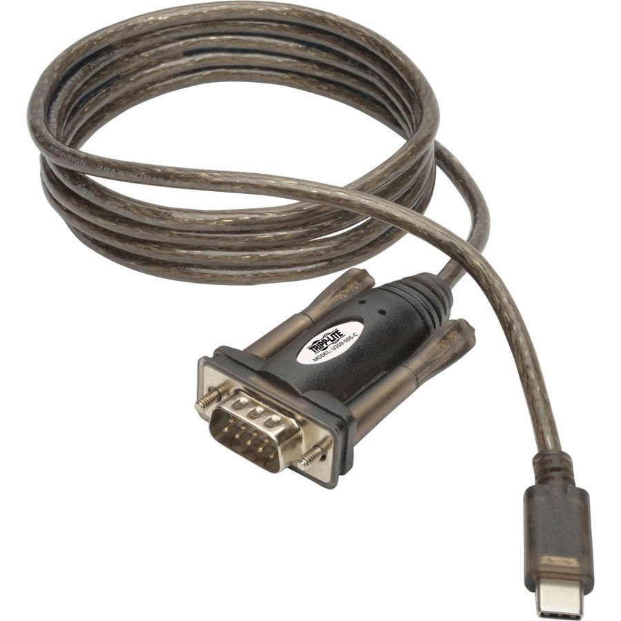 Eaton Tripp Lite Series USB-C to RS232 (DB9) Serial Adapter Cable (M/M), 5 ft. (1.52 m)