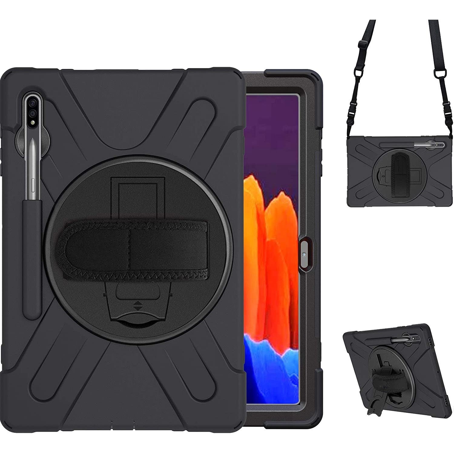 Codi Rugged Rugged Carrying Case for 11" Samsung Galaxy Tab S7 Tablet - Black