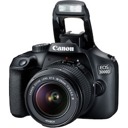 Canon EOS 3000D 24.1 Megapixel Digital SLR Camera with Lens - 18 mm - 55 mm