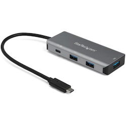StarTech.com 4 Port USB C Hub to 3x USB-A 1x USB-C - 10Gbps USB 3.2 Gen 2 Type C Hub - 100W Power Delivery Passthrough Charging - Portable