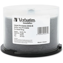 Verbatim DataLifePlus 95079 DVD Recordable Media - DVD-R - 16x - 4.70 GB - 50 Pack Spindle