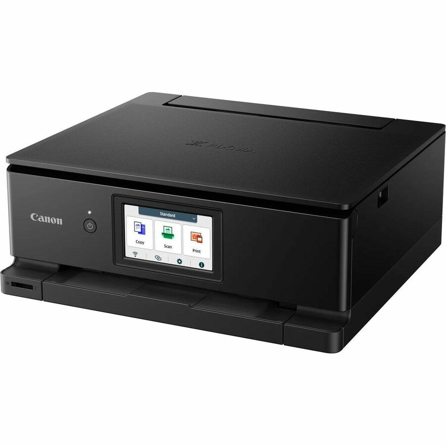 Canon PIXMA TS8750 Wired & Wireless Inkjet Multifunction Printer - Colour - Black