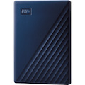 WD My Passport for Mac 4 TB Portable Hard Drive - External - Midnight Blue