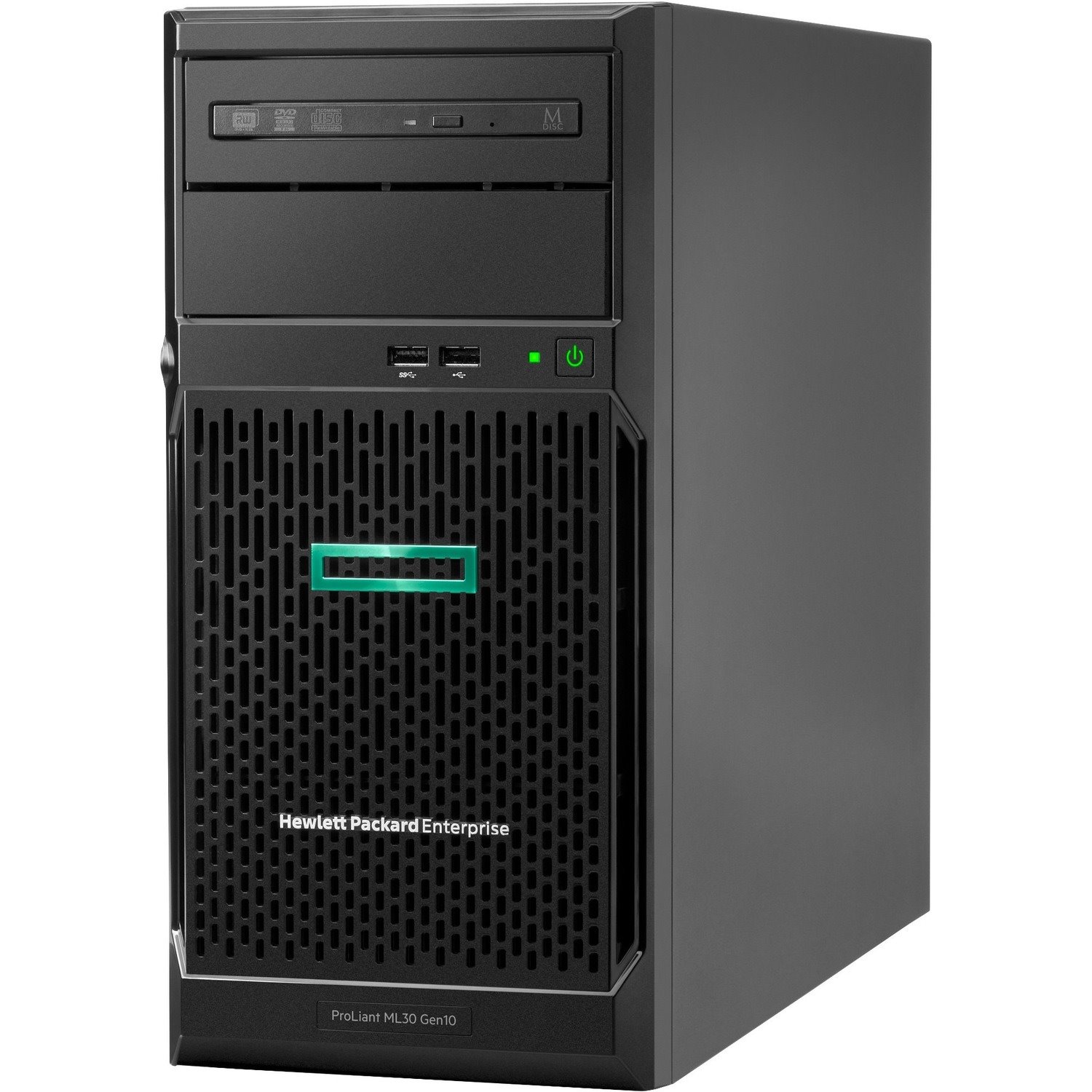 HPE ProLiant ML30 G10 4U Tower Server - 1 x Intel Xeon E-2134 3.50 GHz - 16 GB RAM - Serial ATA/600 Controller