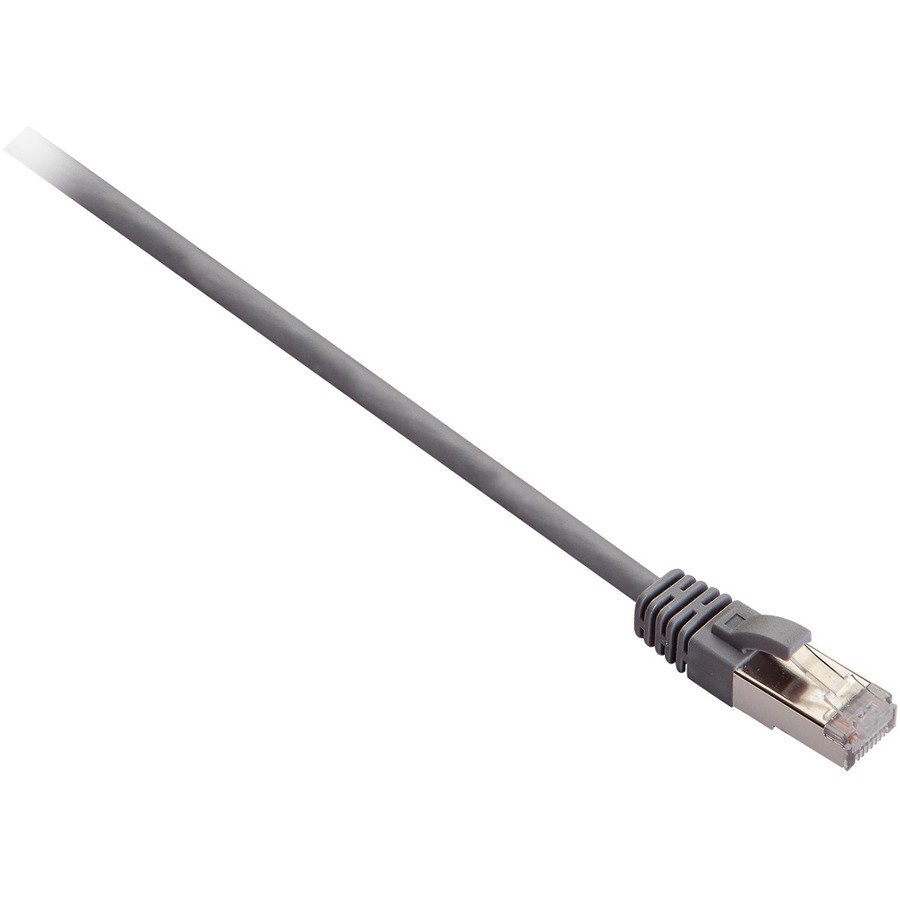 V7 Grey Cat5e Shielded (STP) Cable RJ45 Male to RJ45 Male 2m 6.6ft