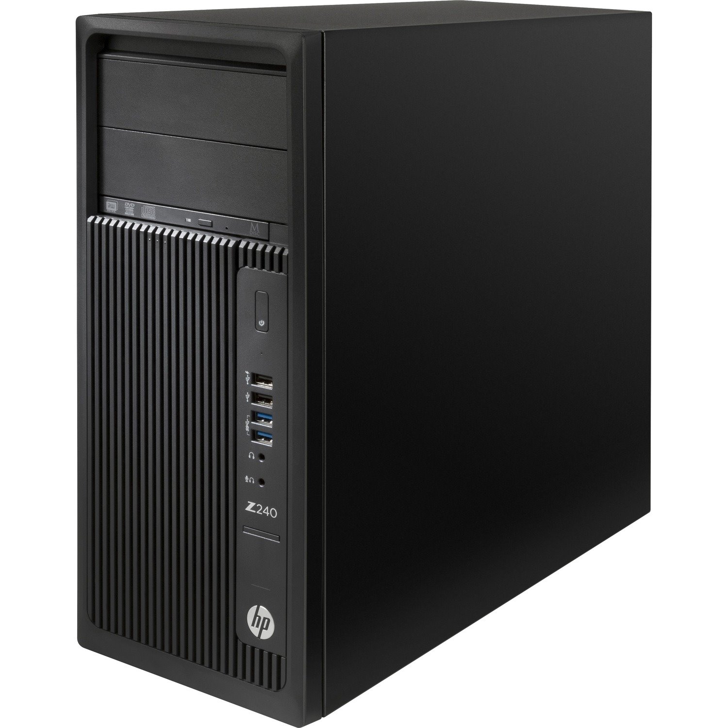 HP Z240 Workstation - 1 x Intel Xeon Quad-core (4 Core) E3-1245 v5 3.50 GHz - 8 GB DDR4 SDRAM RAM - 256 GB SSD - Mini-tower - Black